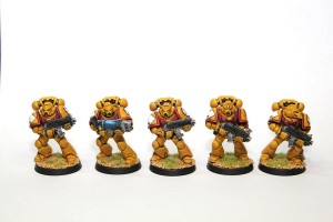 Imperial Fist Librarian and Tactical Squad