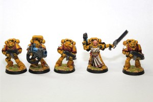 Imperial Fist Librarian and Tactical Squad