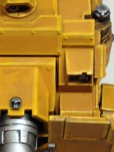 Second highlight applied and then coated with yellow glaze