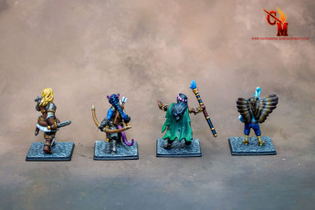 3d Printed miniatures painted to level 4 quality